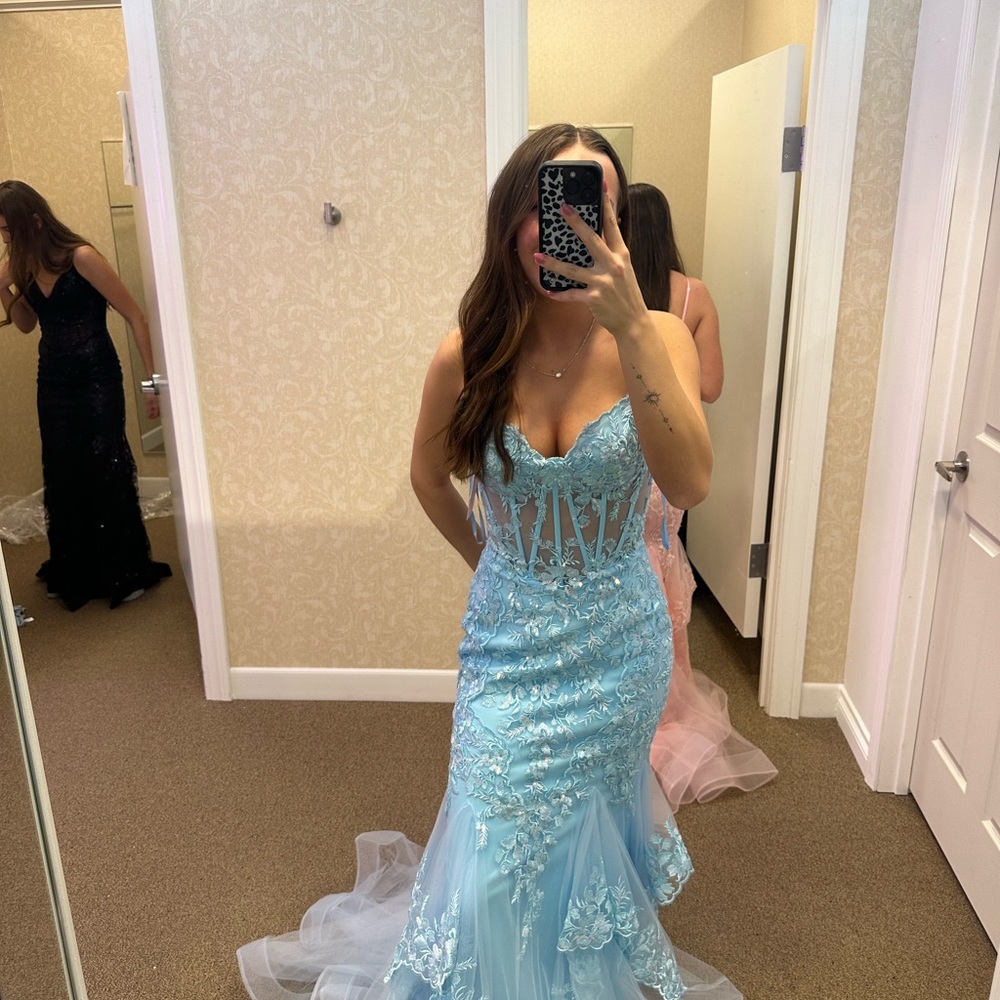 Blue Prom Dress - Picture 2 of 3